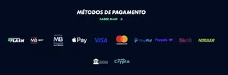 Métodos de pagamento aceites pela Solverde.pt Ícones dos métodos de pagamento disponíveis no site Solverde.pt